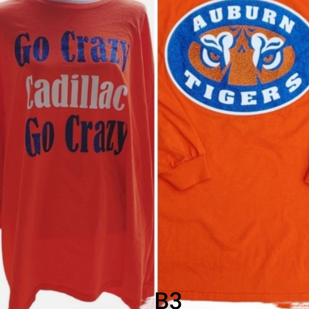 Auburn University Go Crazy Cadillac Front Tiger Eyes On Back  All Tags R…